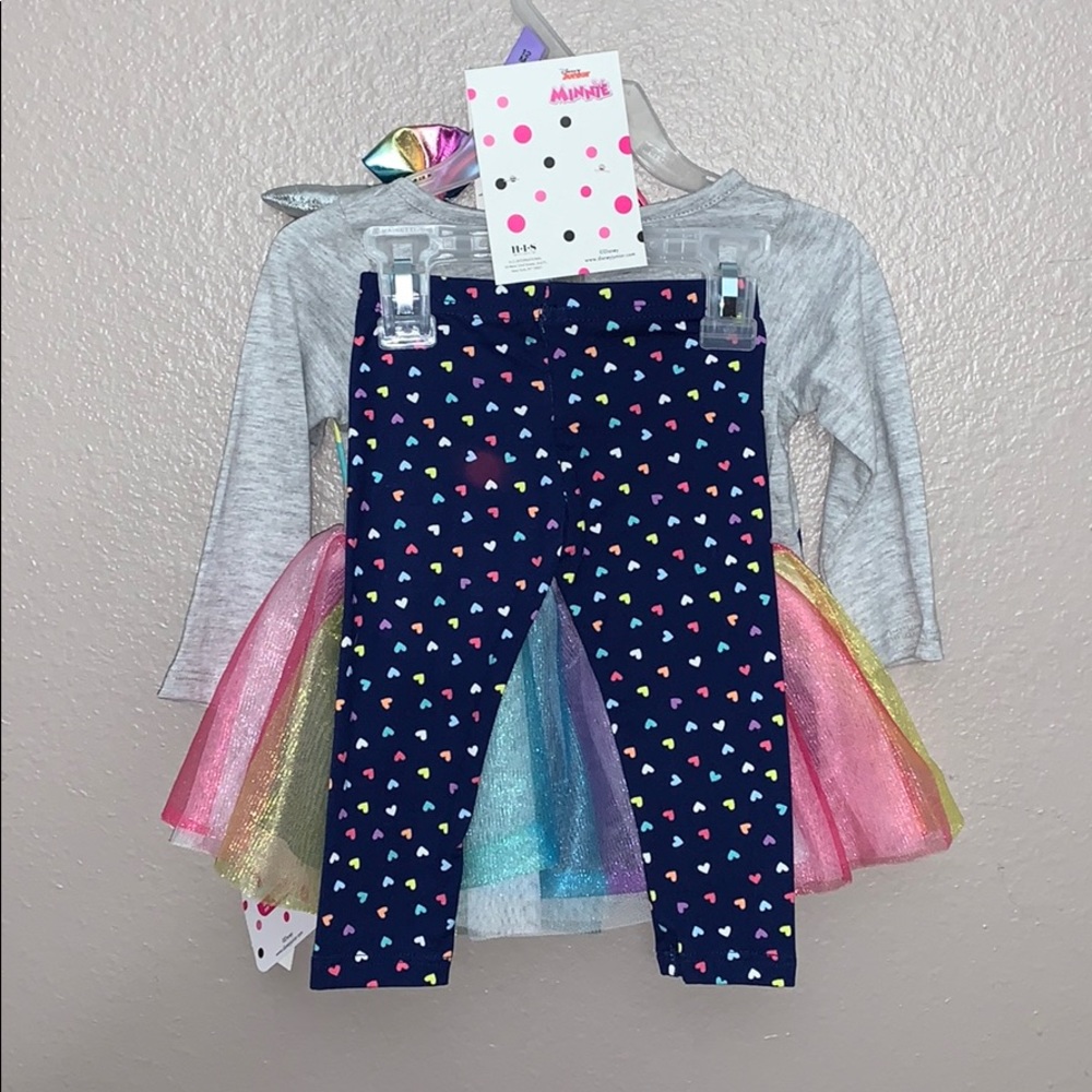 Minnie Mouse infant Girl 4pc outfit set 12 months - Picture 7 of 12